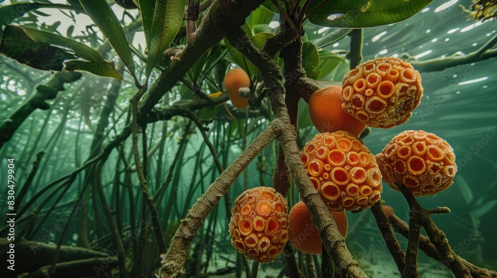 Structure of Avicennia marina fruit in mangrove ecosystem Stock Photo ...
