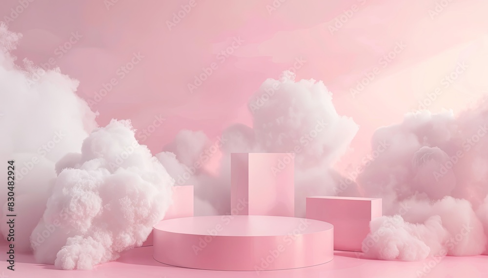 Background podium beige 3D product sky platform display cloud pastel scene render stand. Beige podium stage minimal abstract background beauty dreamy space studio pedestal smoke showcase geometric Background podium beige 3D product sky platform display cloud pastel scene render stand. Beige podium stage minimal abstract background beauty dreamy space studio pedestal smoke showcase geometric