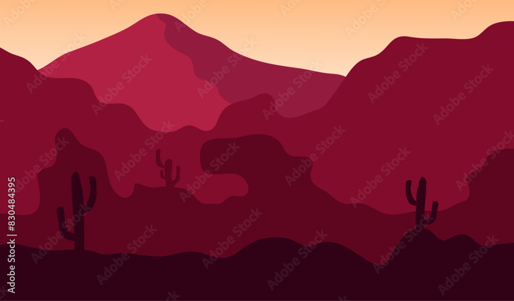 Obraz premium dessert flat backround landscape