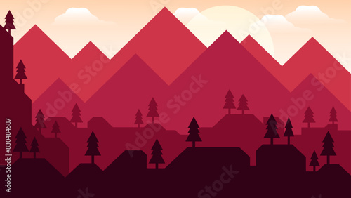 mountain landscape background