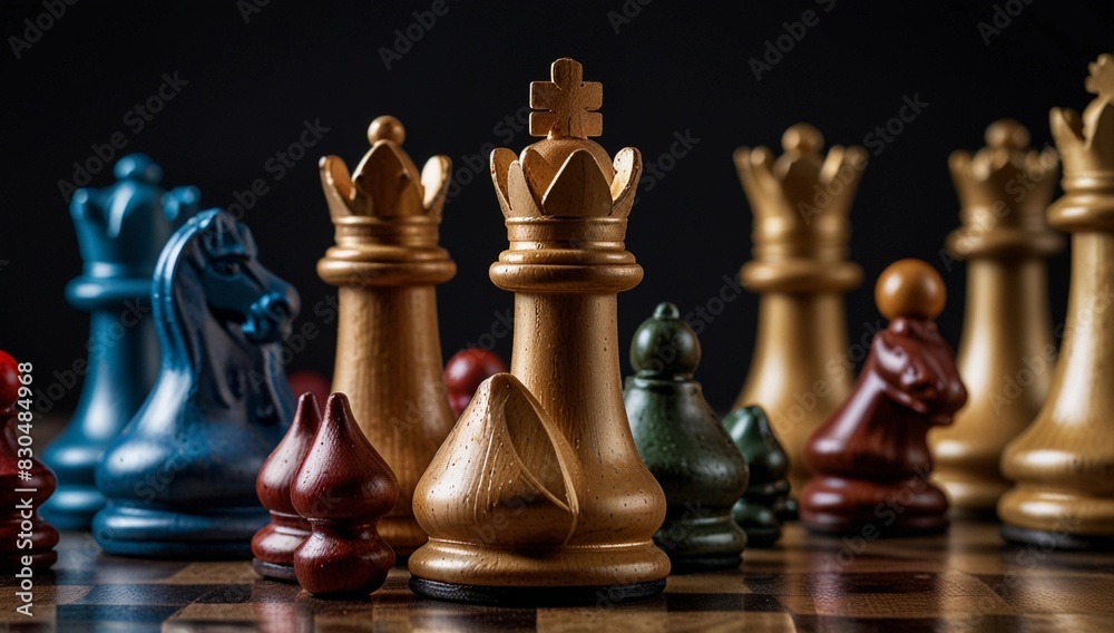 chess pieces on a chessboard