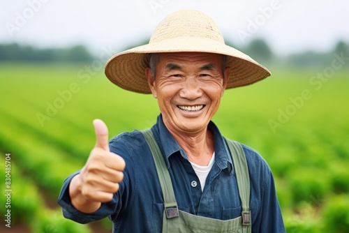Farmer smile adult agriculture.