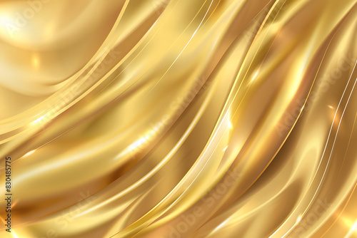 A gold fabric with a wave pattern