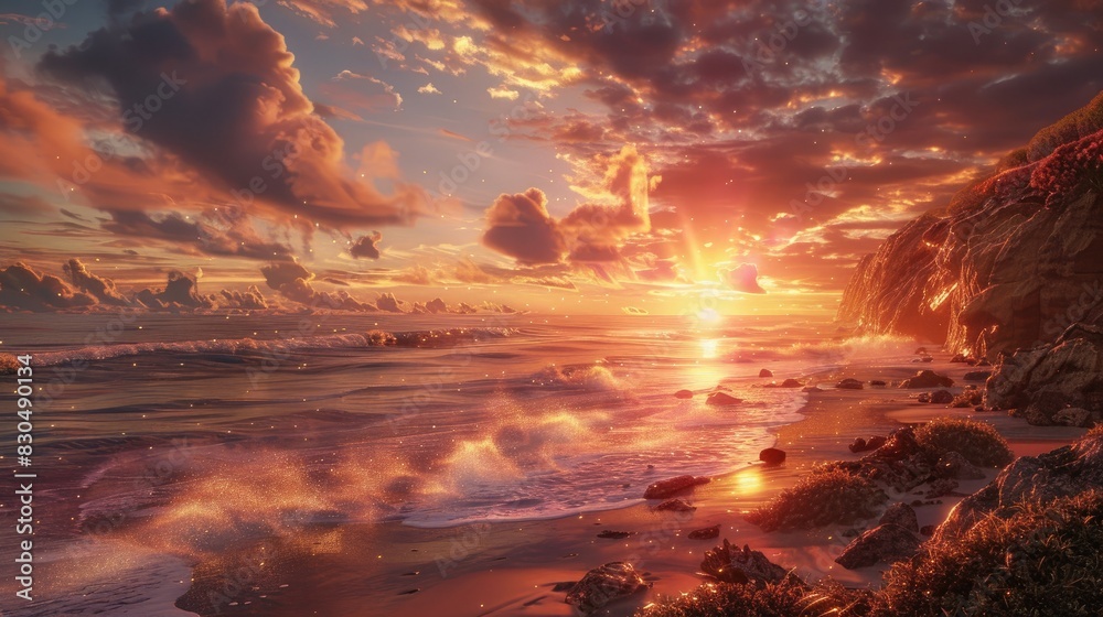 Stunning Coastal Sunrise Scene