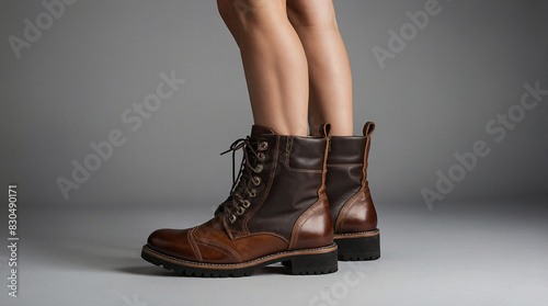 calf boots with new design 