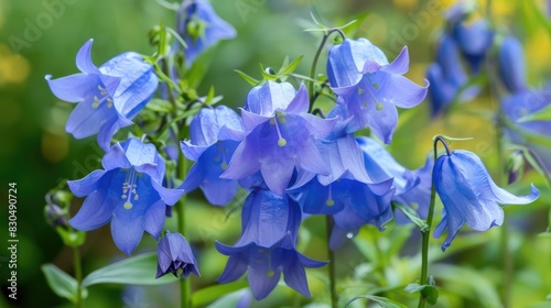 Bluebell also called Campanula rotundifolia is a perennial plant with bell shaped blue flowers that reaches heights of 10 40 cm photo