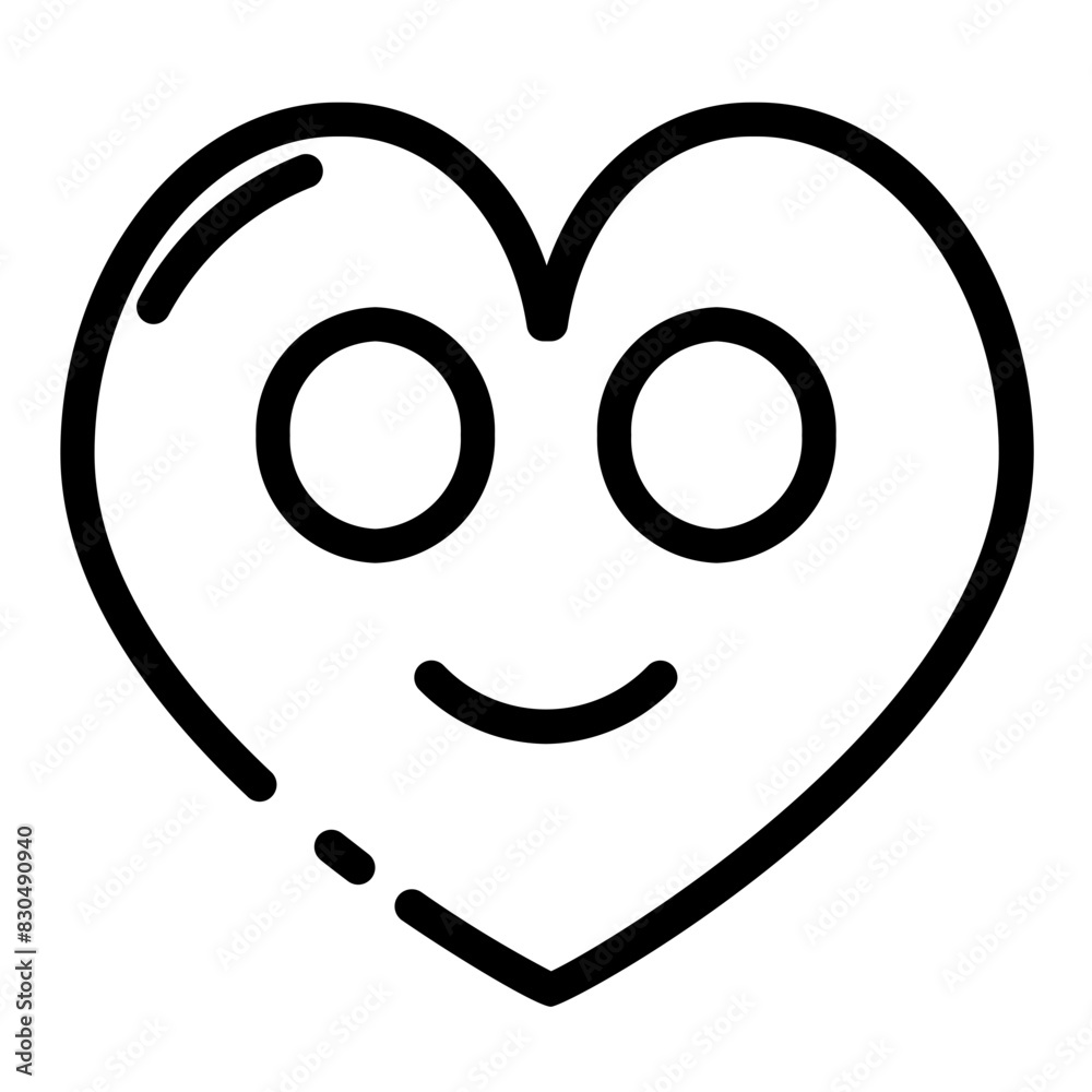 heart of happiness cut line style icon heart of happiness cut line style icon