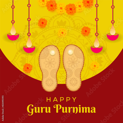 happy guru purnima greeting post and social media post