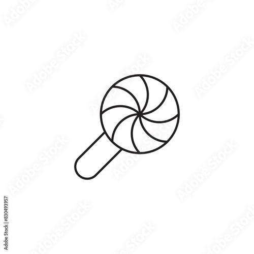 Lolipop icon design with white background stock illustration