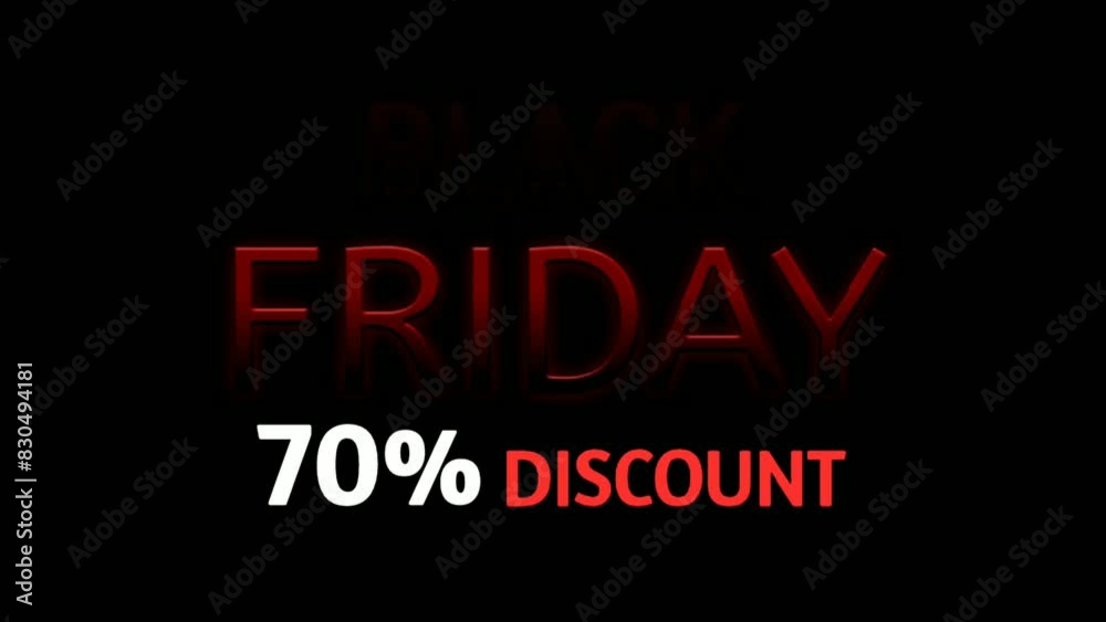 Black Friday sale 70% discount neon text animation motion graphics banner sign for promo video. Changing color Neon light Sale badge. Special offer discount tags business concept Black Friday sale 70% discount neon text animation motion graphics banner sign for promo video. Changing color Neon light Sale badge. Special offer discount tags business concept