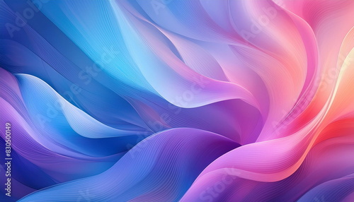 abstract wave background with vibrance color mix of pink, blue and purple