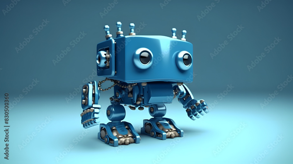 Fototapeta premium Pike toy robot 3d