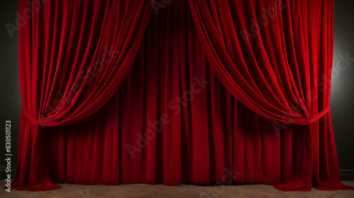 Wallpaper Mural Red Stage Curtain Drapes Isolated Backdrop Torontodigital.ca