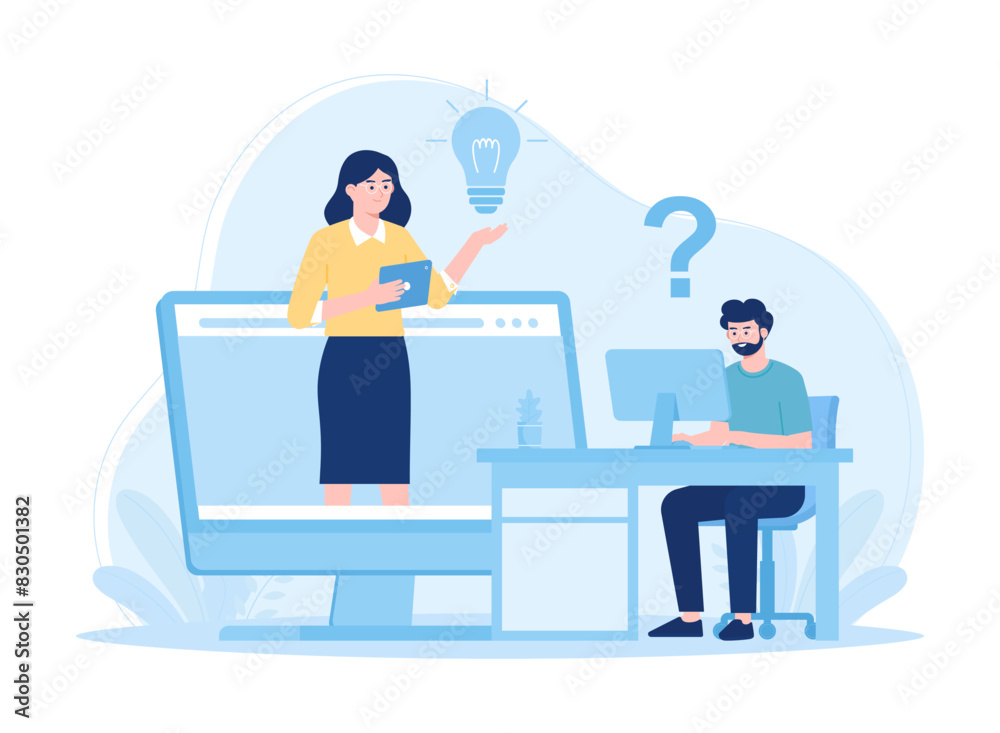Website maintenance. website services  web design  corporate site professional support  security analysis  update abstract metaphor concept flat illustration
