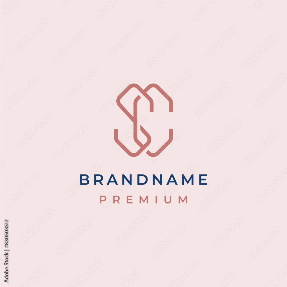 luxury elegant letter s and letter c monogram typo logo vector for decoration wedding business brand luxury elegant letter s and letter c monogram typo logo vector for decoration wedding business brand