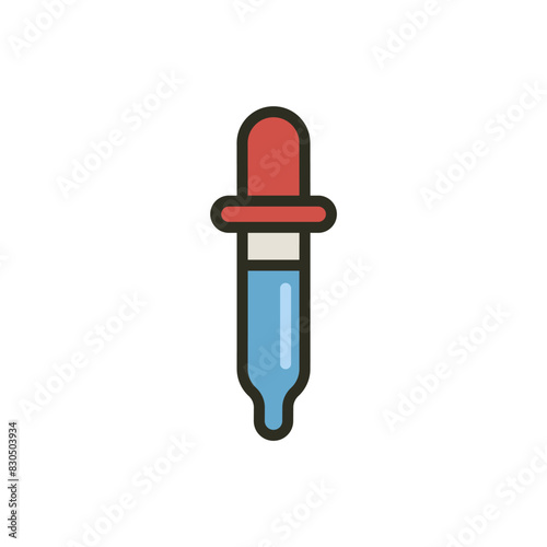 Pippette icon. Medicine dropper concept. Eyedropper vector illustration