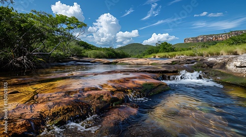 A stunning natural habitat in the national park of chapada dos veadeiros photo
