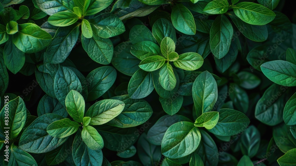 Shrubs with vibrant green leaves in the summer creating a textured and close up image Shrubs with vibrant green leaves in the summer creating a textured and close up image