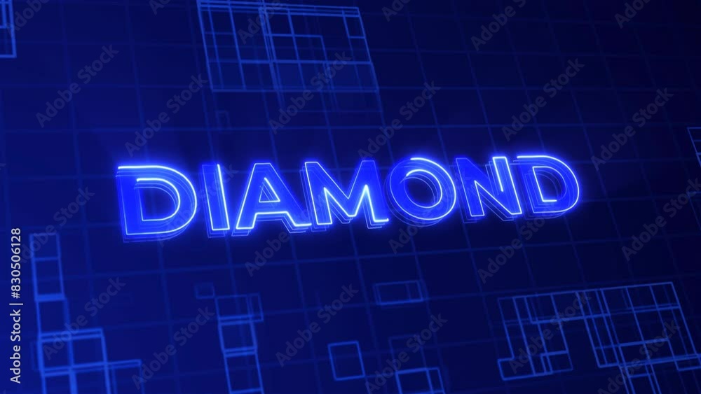 Diamond neon text effect animation Diamond neon text effect animation