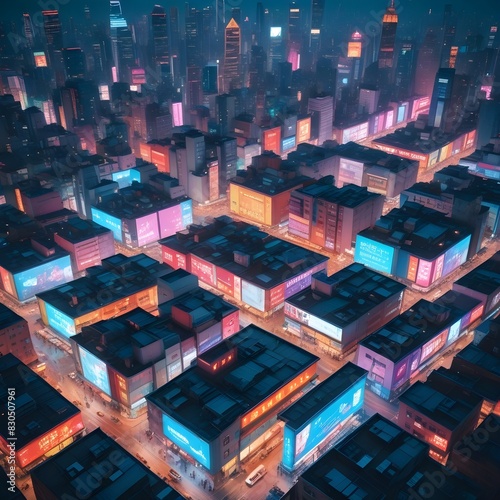 city cityscape at night