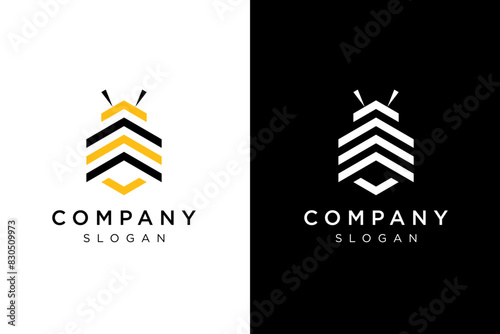 house and bee logo