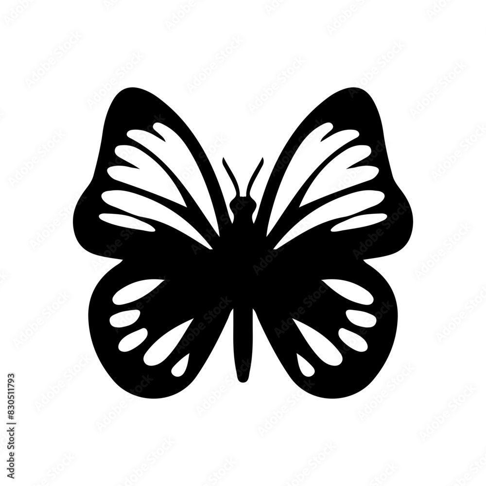 Beautiful Butterfly Silhouette Vector Simple graphic design Beautiful Butterfly Silhouette Vector Simple graphic design