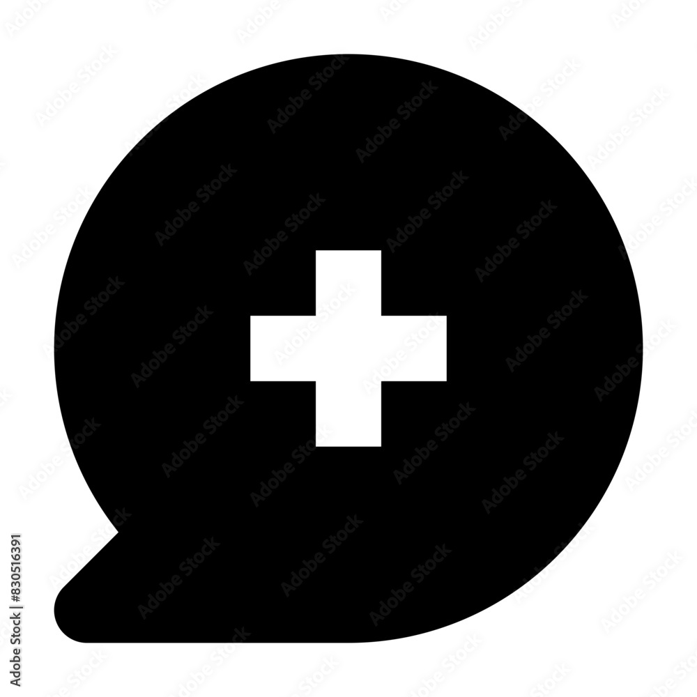 Obraz premium comment medical solid icon for ui