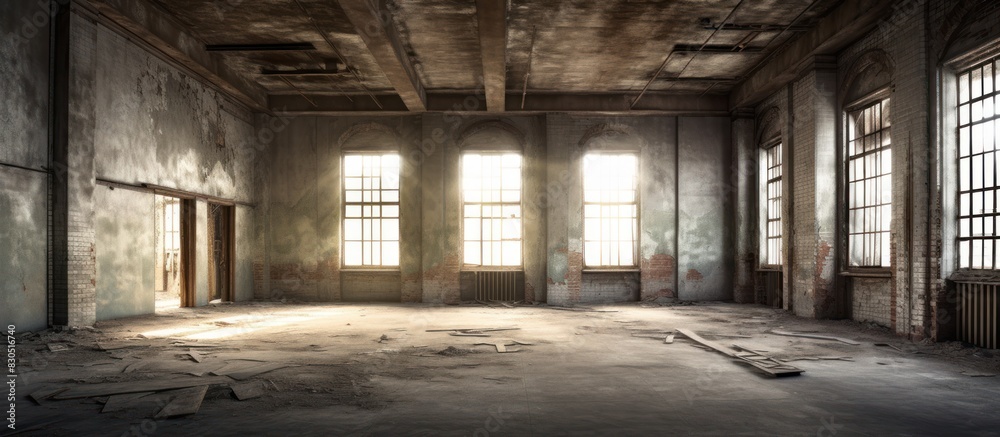 Old abandoned building interior
