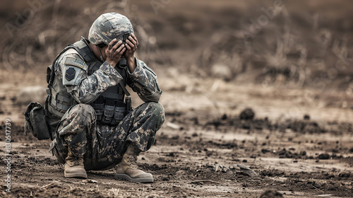 american soldier depressed ptsd anxiety