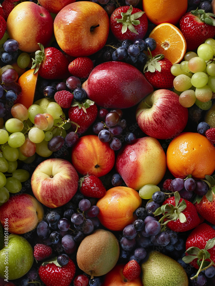 an assortment of delicious looking of fresh fruits, food photography an assortment of delicious looking of fresh fruits, food photography