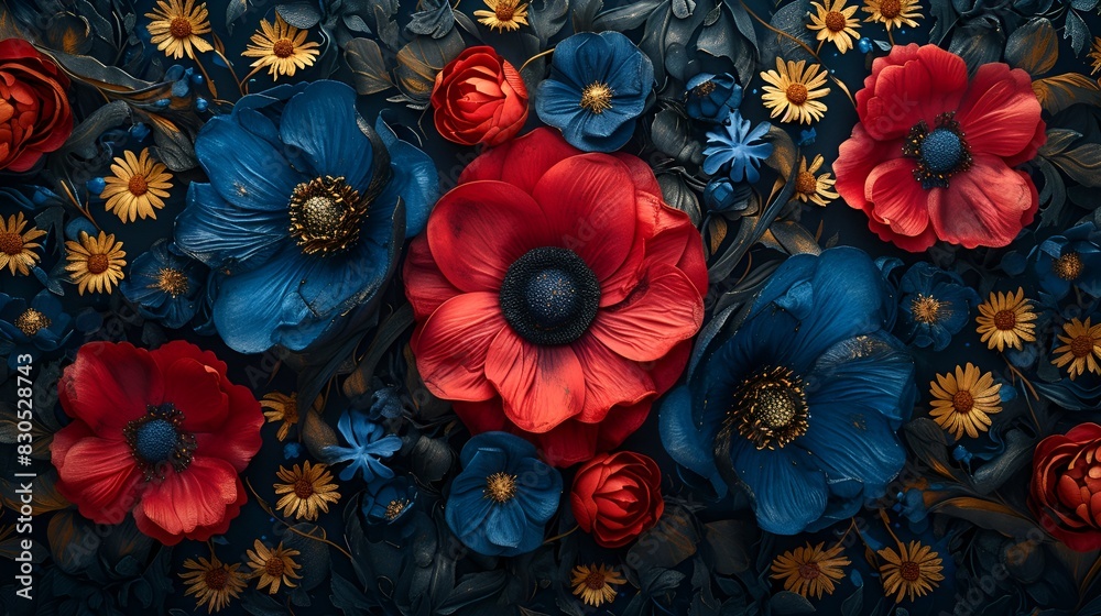 Flower background - wallpaper - graphic design - bright colors Flower background - wallpaper - graphic design - bright colors