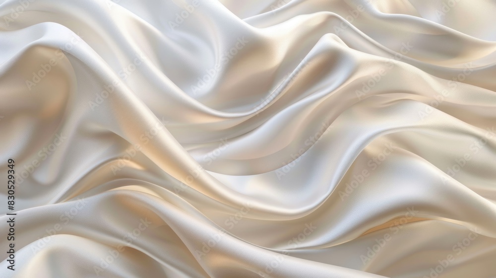 Elegant Drapery. Clean and Gentle Three-Dimensional Abstraction of Luxury Fabric Elegant Drapery. Clean and Gentle Three-Dimensional Abstraction of Luxury Fabric