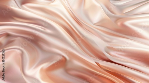 Elegant Luxury Fabric Abstraction in Three-Dimensional Illustration