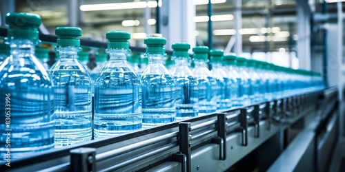 Improving Safety and Efficiency at Water Bottling Plants Through Automation and Technology. Concept Automation, Technology, Water Bottling Plants, Safety, Efficiency