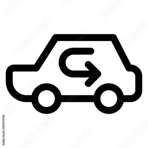 ac line icon vector illustration  isolated on white background