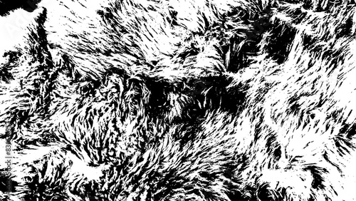12-31. Natural Fur, Grunge Vector Background. Overlay Texture. Abstract Halftone Vector Illustration - Vector Image	