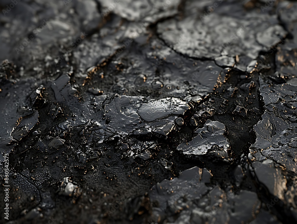 Highly detailed image of watery black soil Highly detailed image of watery black soil