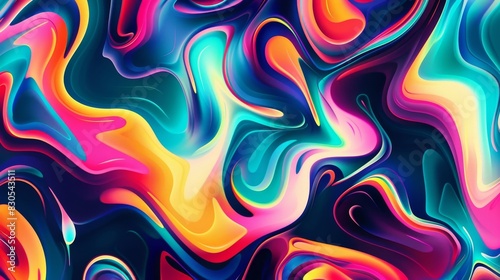 カラフルなマーブル模様