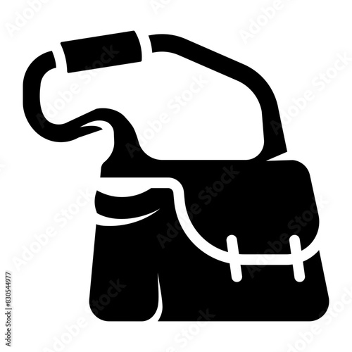 sling bag glyph icon