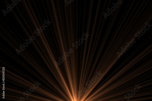 sunlight lens flare effects on black background