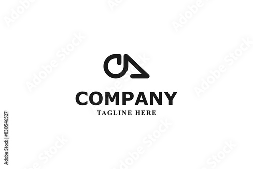 letter c a mouse minimal logo