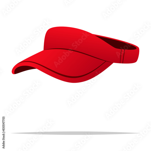 Visor hat cap vector isolated illustration