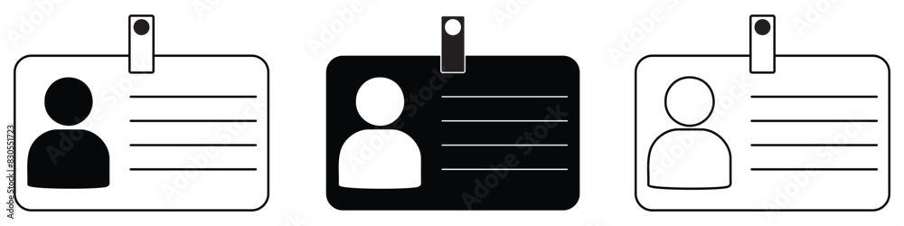 ID Card icon set. ID Card icon collection. Driver's license Identification card icon sign and symbol. ID Badge Symbol white background. Identity sign. Vector illustration. eps 10 ID Card icon set. ID Card icon collection. Driver's license Identification card icon sign and symbol. ID Badge Symbol white background. Identity sign. Vector illustration. eps 10