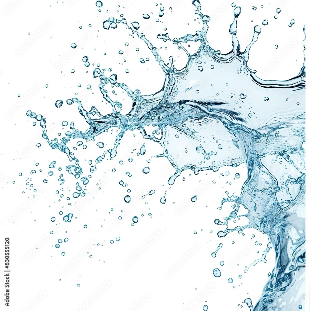 Obraz premium water splashing illustration