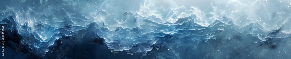 Frozen Ocean Waves Abstract Background