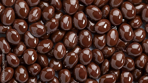 Indulge in rich cocoacoated chocolate covered almonds for a deliciously crunchy and gourmet treat, perfect for any candy promotion.