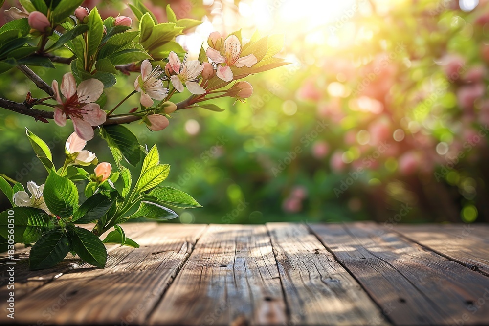 Fresh Spring Blossoms and Green Leaves Generative AI Fresh Spring Blossoms and Green Leaves Generative AI
