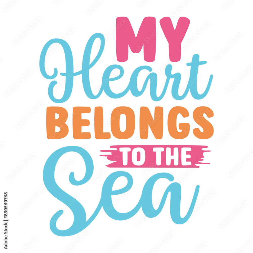 My Heart Belongs To The Sea SVG