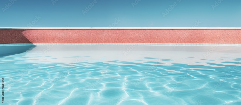 Copy space image of a background featuring a swimming pool