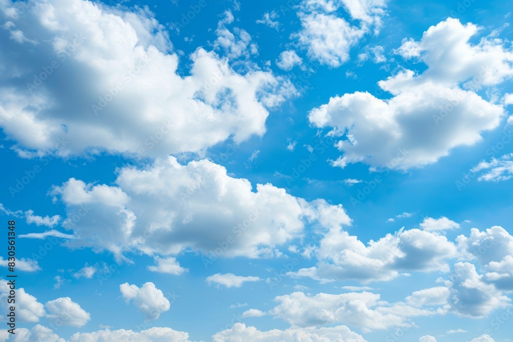 Abstract white cloud and blue sky in sunny day texture background.